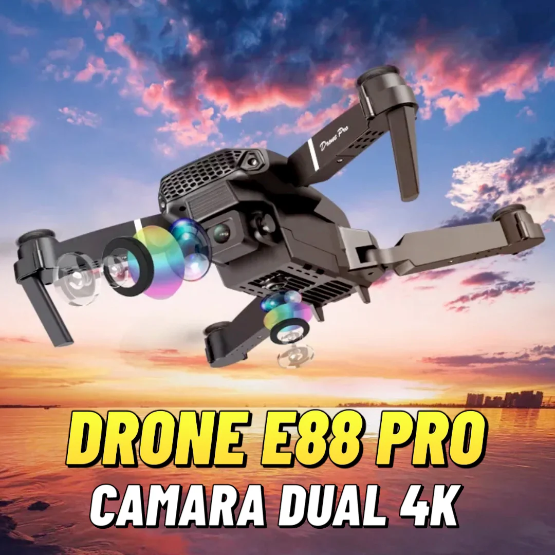 DRONE E88 PRO PREMIUM CON DOBLE CÁMARA | ENVÍO GRATIS