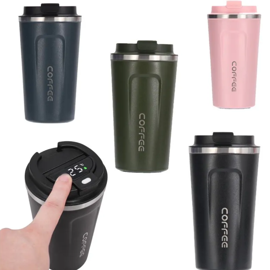 VASO TÉRMICO DIGITAL PARA CAFÉ, CERVEZA Y TÉ | ENVÍO GRATIS