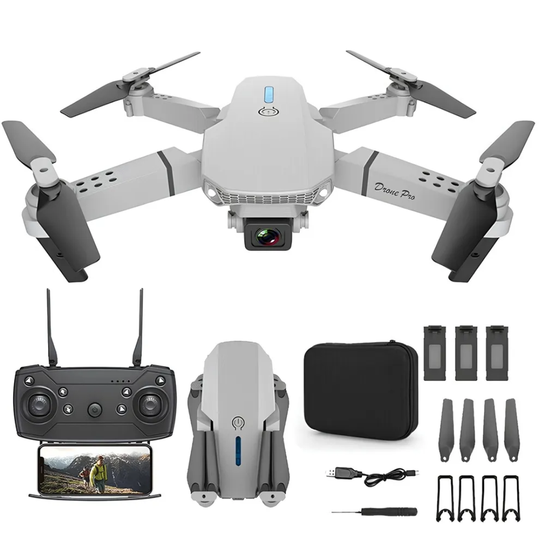 DRONE E88 PRO PREMIUM CON DOBLE CÁMARA | ENVÍO GRATIS