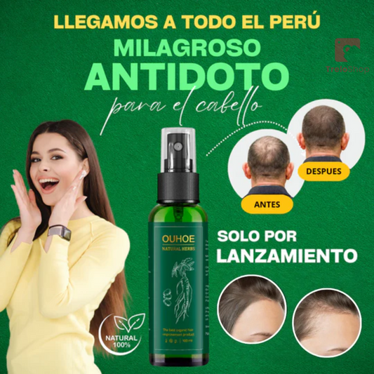 OUHOE - SPRAY PARA EL CRECIMIENTO DE CABELLO | ENVÍO GRATIS