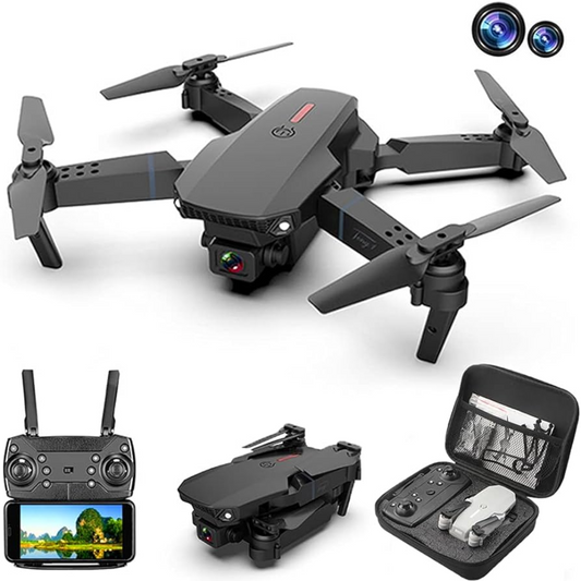 DRONE E88 PRO PREMIUM CON DOBLE CÁMARA | ENVÍO GRATIS