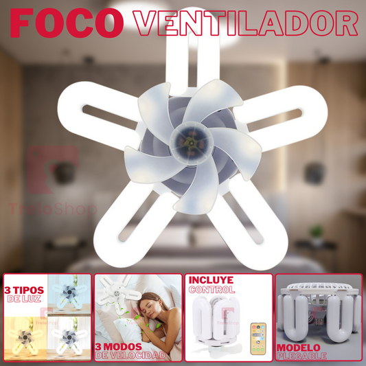 FOCO VENTILADOR LED CON CONTROL REMOTO | ORIGINAL | ENVÍO GRATIS