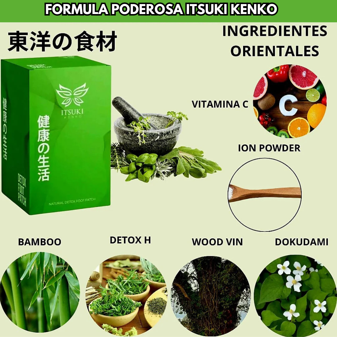 PARCHE DESINTOXICANTE ITSUKI KENKO | ORIGINAL | ENVÍO GRATIS