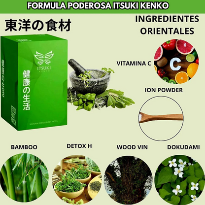 PARCHE DESINTOXICANTE ITSUKI KENKO | ORIGINAL | ENVÍO GRATIS